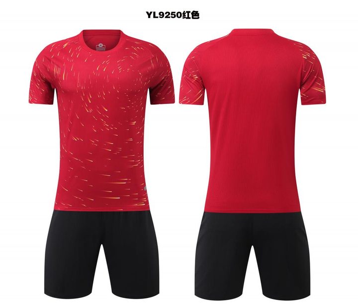 Crew-neck Short Sleeve Gradient Soccer Jersey – COMBO 4