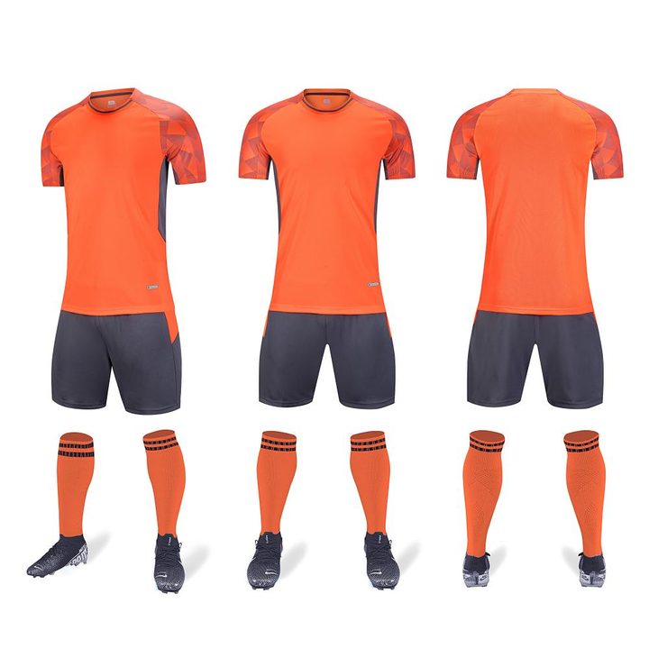 Crew-neck Short Sleeve Gradient Soccer Jersey – COMBO 4