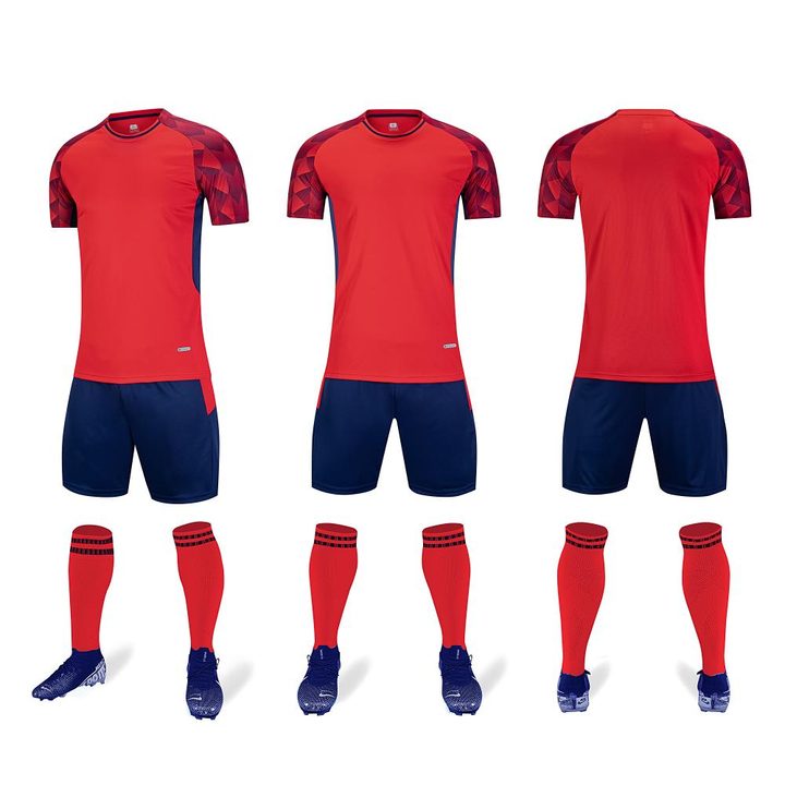 Crew-neck Short Sleeve Gradient Soccer Jersey – COMBO 6