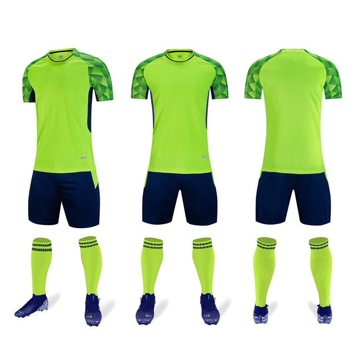 Crew-neck Short Sleeve Gradient Soccer Jersey – COMBO 3
