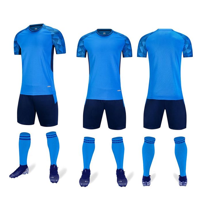 Crew-neck Short Sleeve Gradient Soccer Jersey – COMBO 5