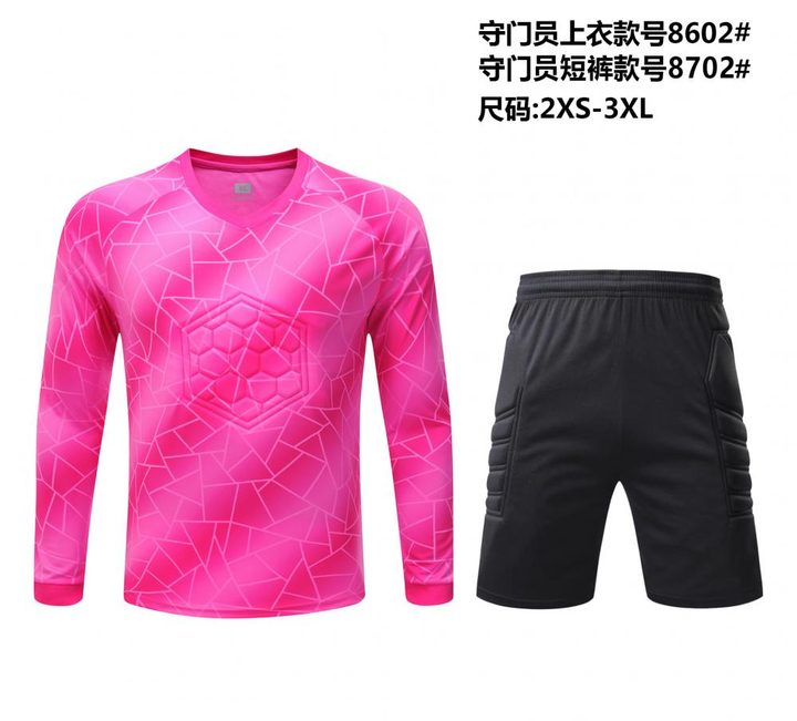 Long Sleeve Goalkeeper Soccer Jersey – FRONT 7
