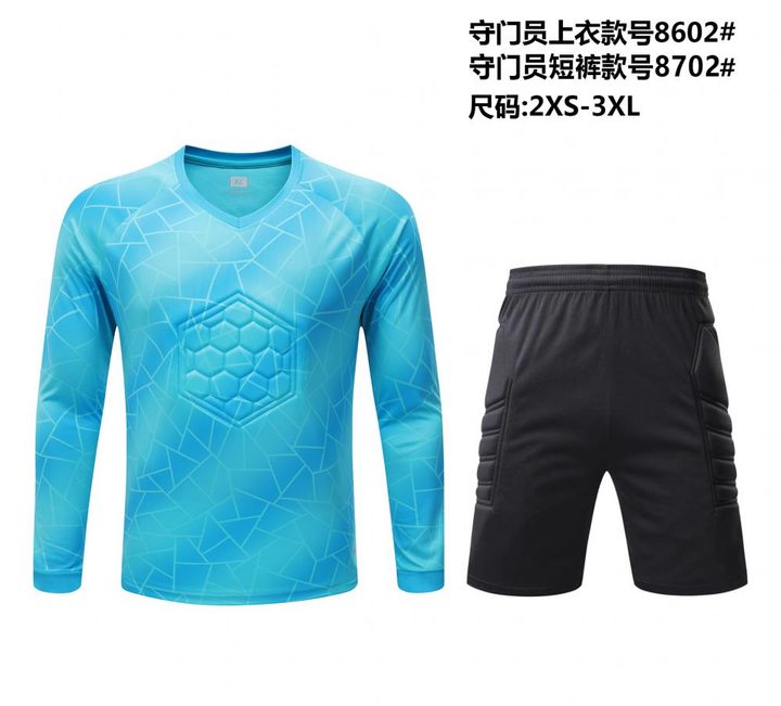 Long Sleeve Goalkeeper Soccer Jersey – FRONT 3