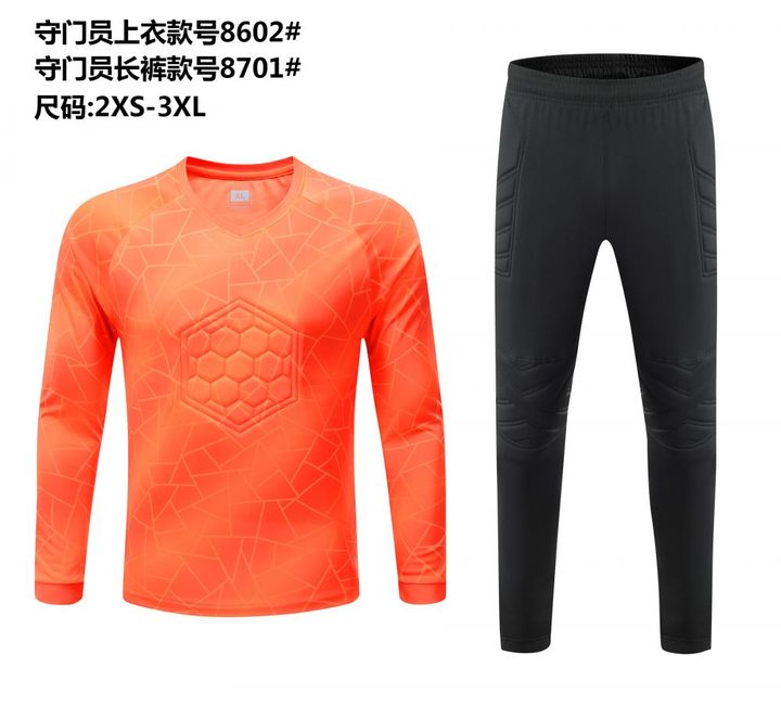 Long Sleeve Goalkeeper Soccer Jersey – FRONT 6