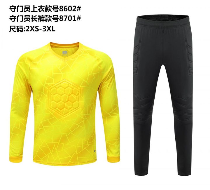 Long Sleeve Goalkeeper Soccer Jersey – FRONT 2