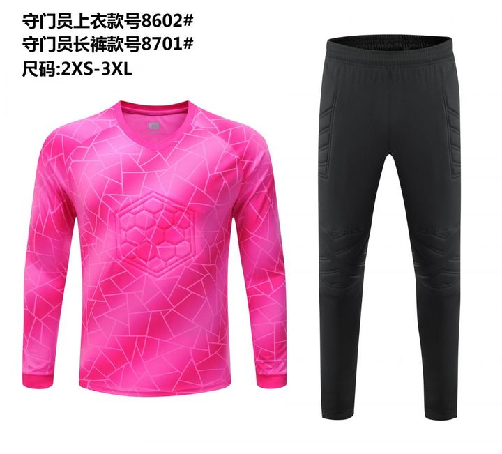 Long Sleeve Goalkeeper Soccer Jersey – FRONT 8