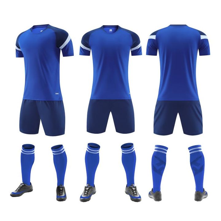 Maglia da calcio a maniche corte con girocollo con righe – COMBO 5
