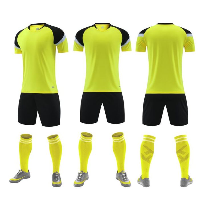 Maglia da calcio a maniche corte con girocollo con righe – COMBO 1