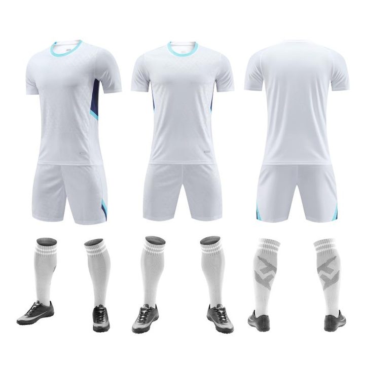 Crew-neck Short Sleeve Striped Soccer Jersey – COMBO 4