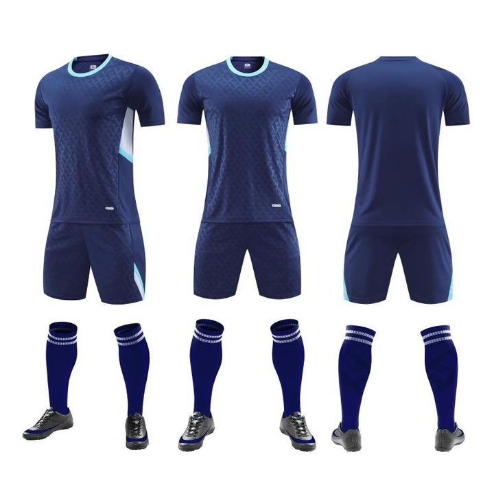 Crew-neck Short Sleeve Striped Soccer Jersey – COMBO 6