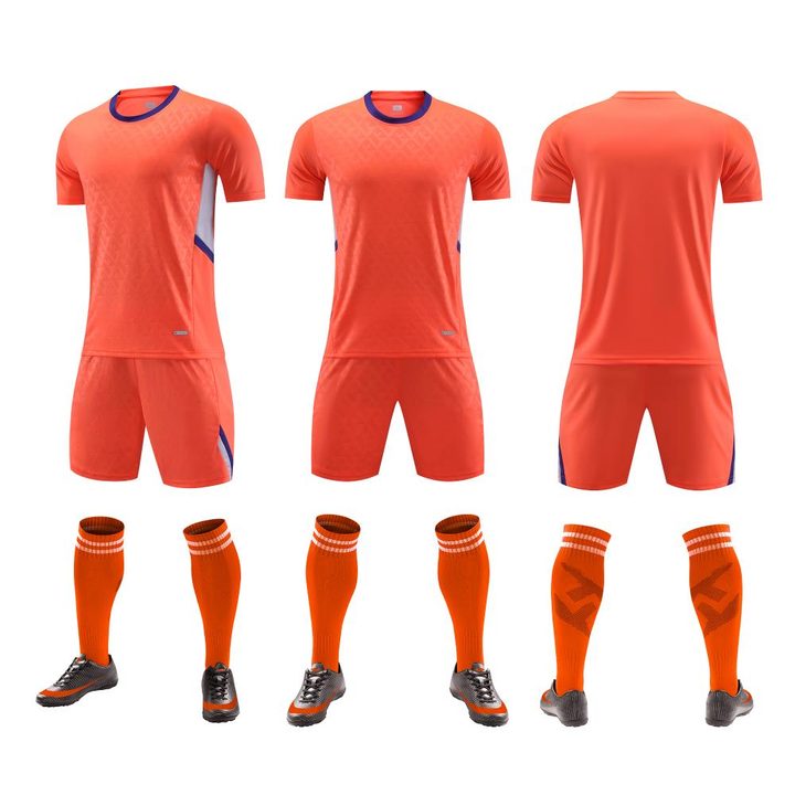 Crew-neck Short Sleeve Striped Soccer Jersey – COMBO 3