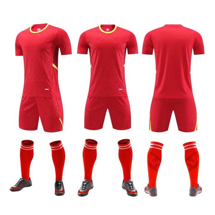 Crew-neck Short Sleeve Striped Soccer Jersey – COMBO 1