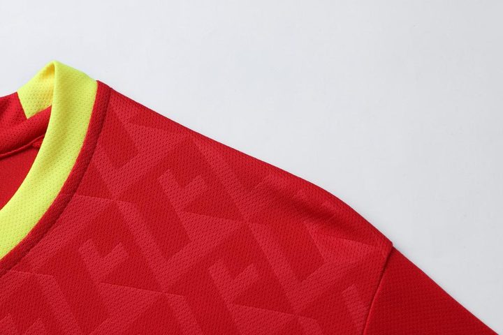 Crew-neck Short Sleeve Striped Soccer Jersey – DETAIL 2
