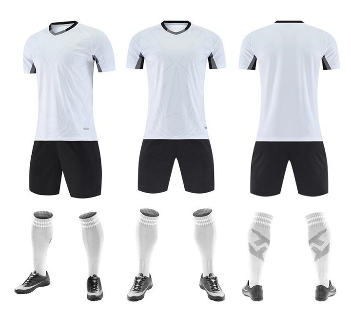 V-neck Short Sleeve Striped Soccer Jersey – COMBO 6