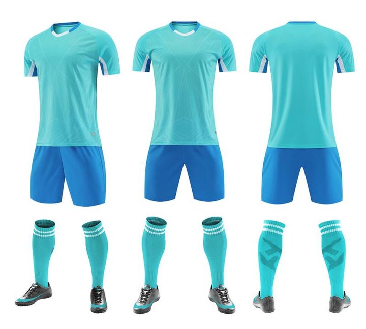 V-neck Short Sleeve Striped Soccer Jersey – COMBO 5