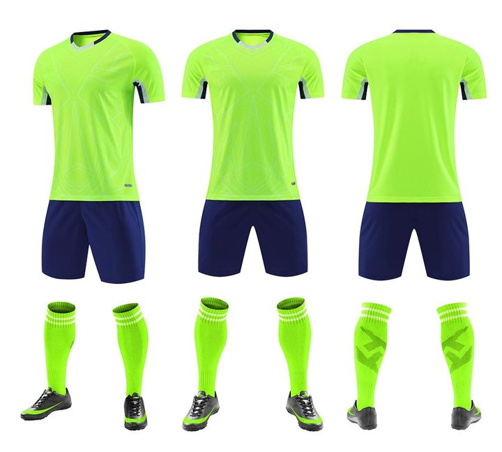 V-neck Short Sleeve Striped Soccer Jersey – COMBO 3