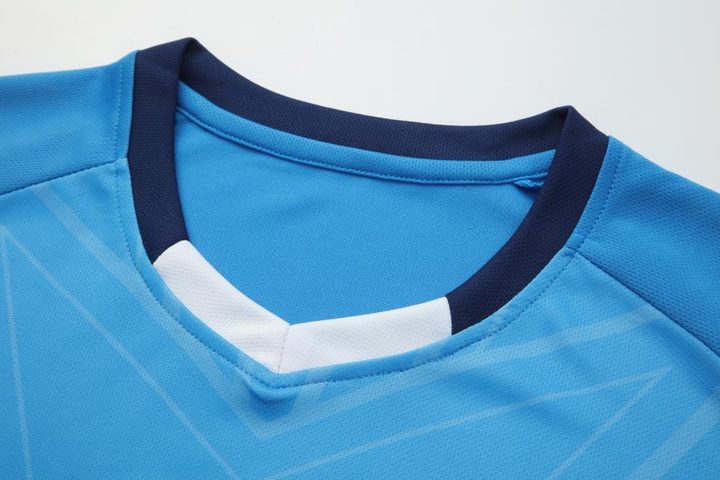 V-neck Short Sleeve Striped Soccer Jersey – DETAIL 2