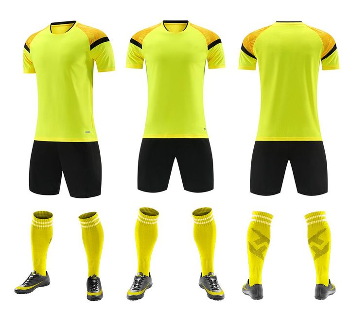 Maglia da calcio a maniche corte con girocollo con righe – COMBO 5