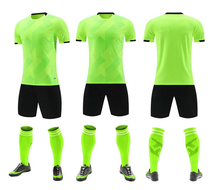 Maglia da calcio a maniche corte con girocollo con righe – COMBO 5
