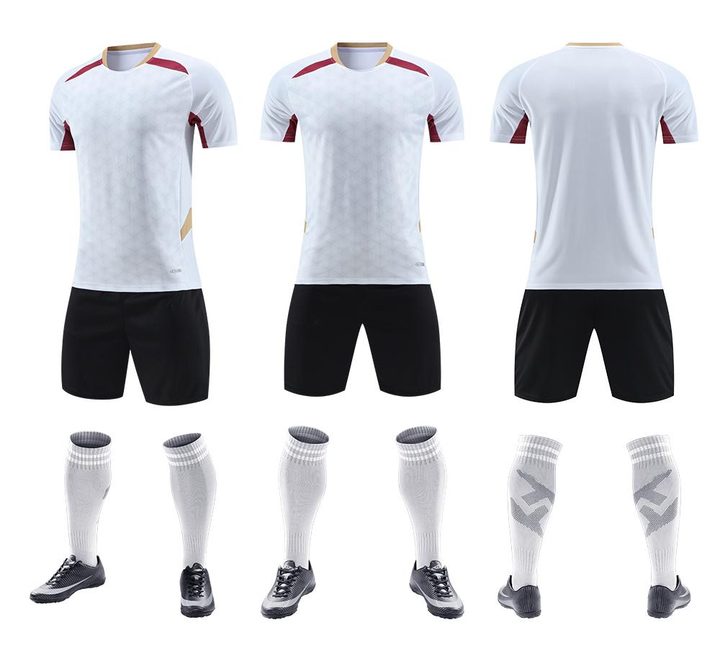 Crew-neck Short Sleeve Striped Soccer Jersey – COMBO 1