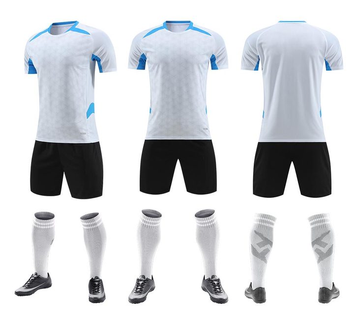 Crew-neck Short Sleeve Striped Soccer Jersey – COMBO 2