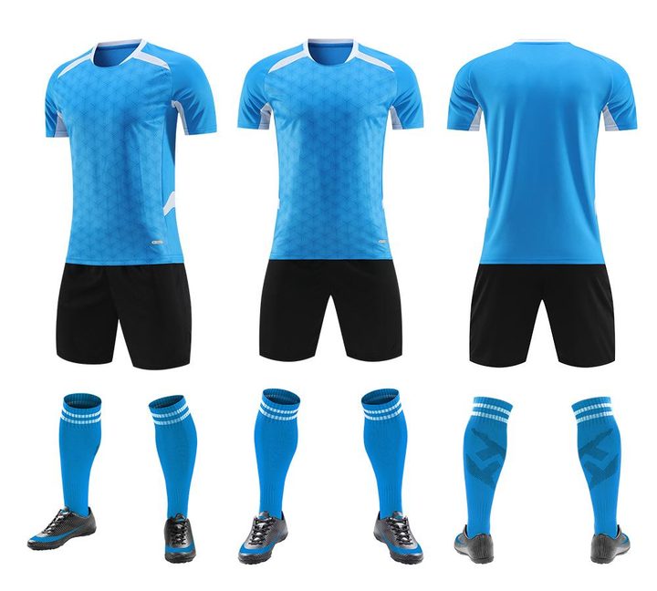 Crew-neck Short Sleeve Striped Soccer Jersey – COMBO 5