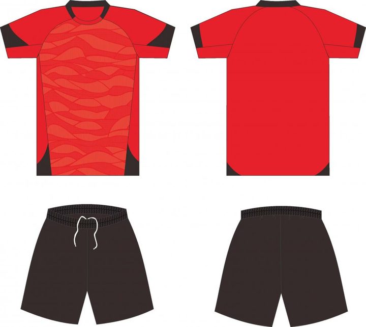Crew-neck Short Sleeve Printed Soccer Jersey – COMBO 3