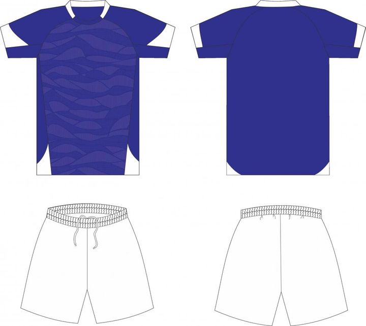 Crew-neck Short Sleeve Printed Soccer Jersey – COMBO 2
