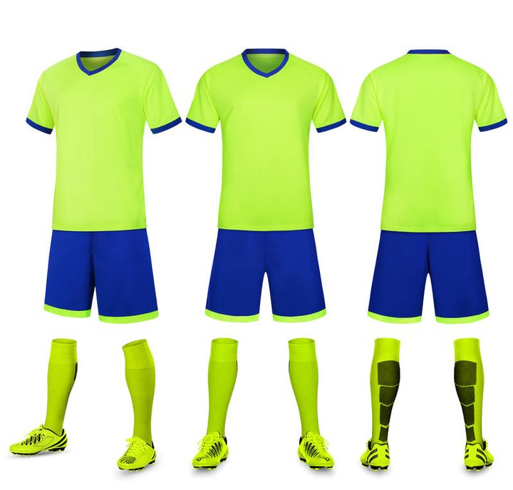 Maglia da calcio a maniche corte con scollo a V con stampa – COMBO 4