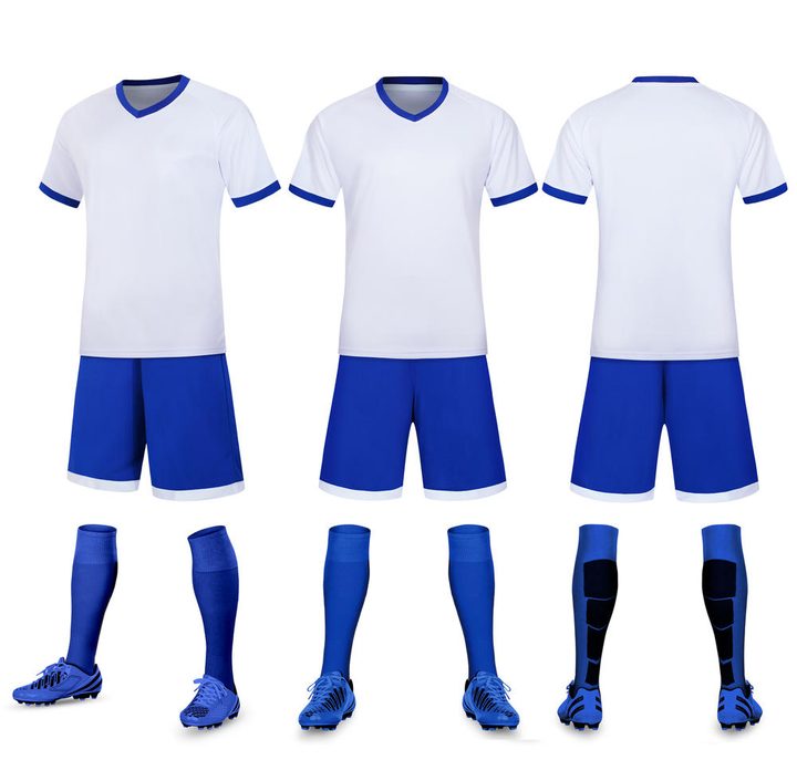 Maglia da calcio a maniche corte con scollo a V con stampa – COMBO 5